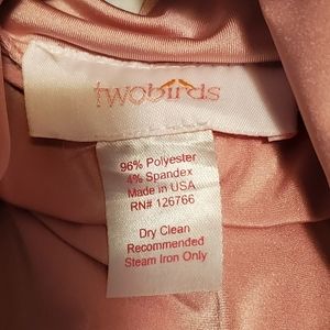 Twobirds convertible dress in blush